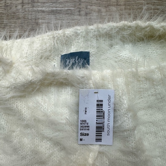 Off the Shoulder Super Fuzzy Sweater - Picture 4 of 4